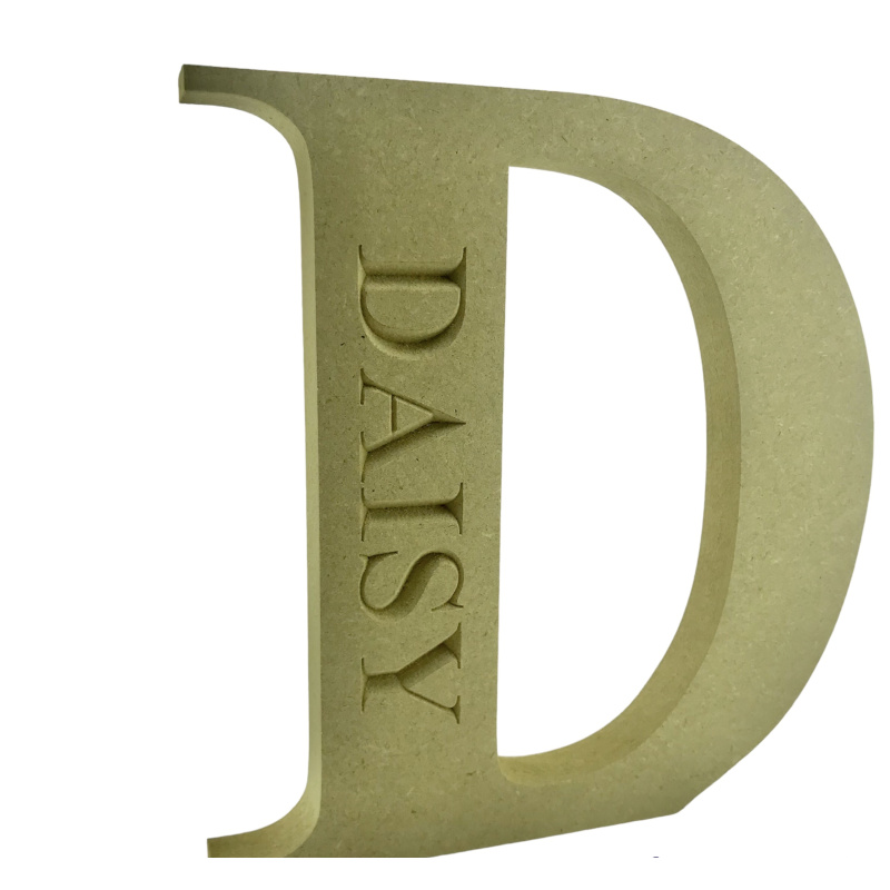 Engraved Times New Roman Font Letter Freestanding Craft Shapes
