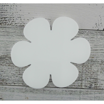 3mm White Acrylic Flower
