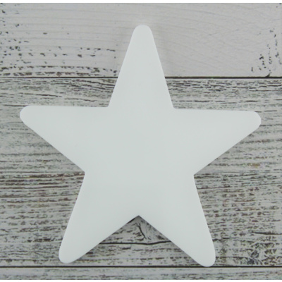 3mm White Acrylic Star