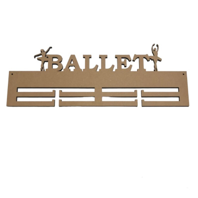 6mm MDF Medal Holder Ballet Theme