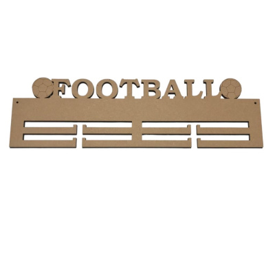 6mm MDF Medal Holder Football Theme