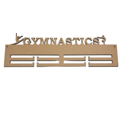 6mm MDF Medal Holder Gymnastics Theme