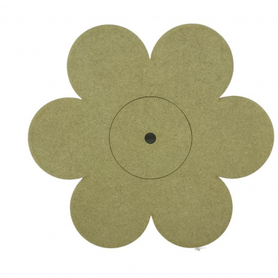 Flower Clock Craft Shape Blank 6mm MDF