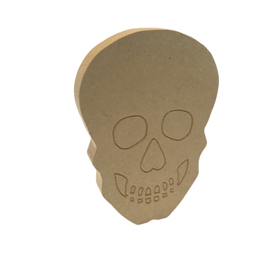 18mm MDF Freestanding Engraved Skull